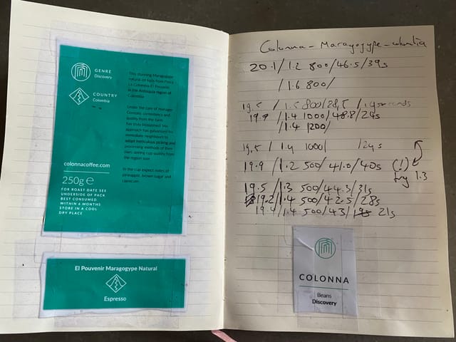 Colonna El Pouvenir Maragogype